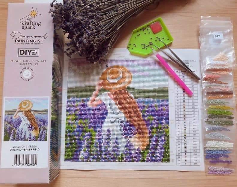 Owlet CS278 5.9 x 7.9 inches Crafting Spark Diamond Painting Kit
