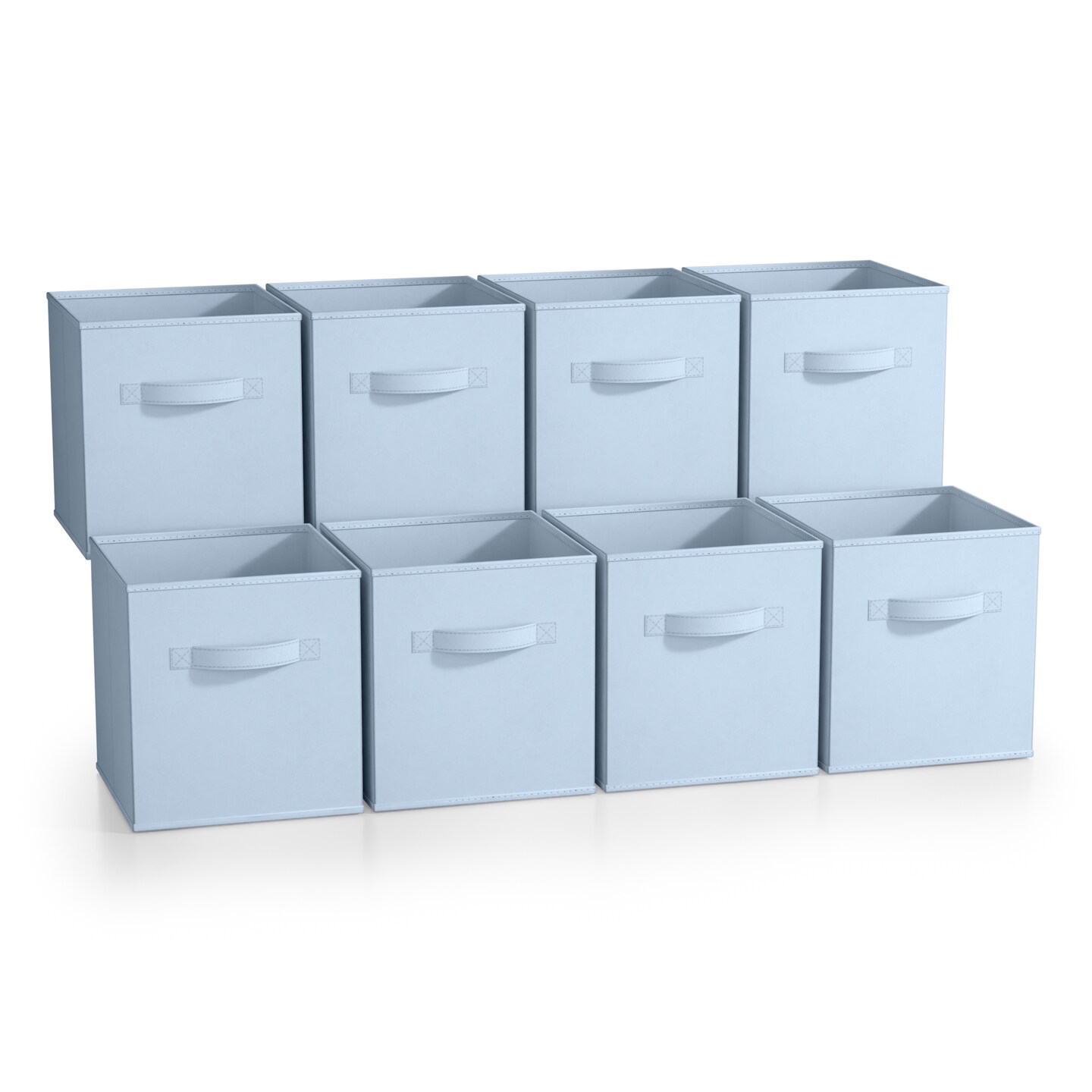 Sorbus 8 Pack 11 Inch Foldable Storage Cubes with Handles- for Organizing Home, Shelves, Nursery, Playroom, Closet and More