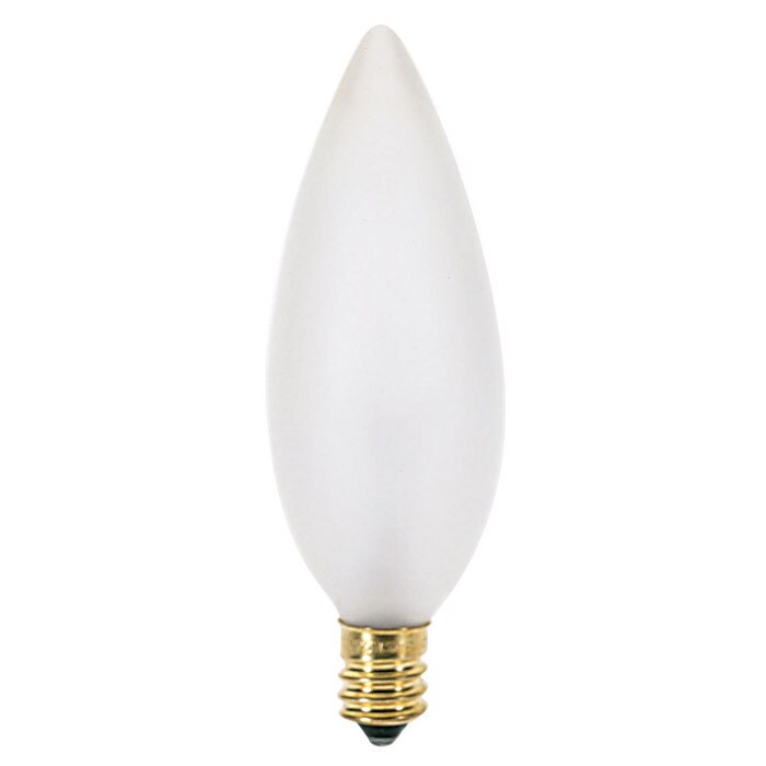 Satco A3686 40W 130V B9.5 Frosted E12 Candelabra Base Incandescent bulb
