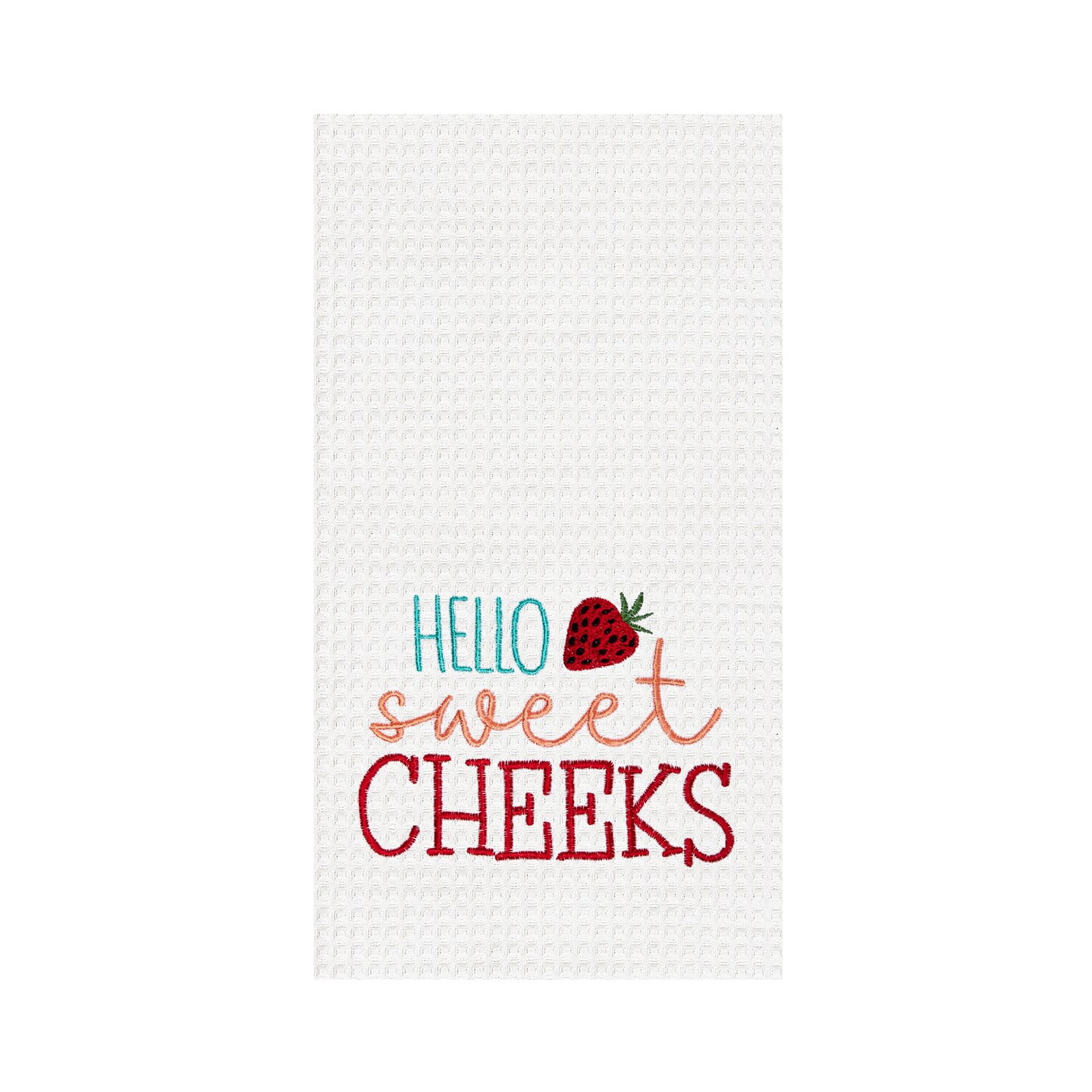 Valentine&#x27;s Day &#x22;Hello Sweet Cheeks&#x22; Kitchen Dishtowel