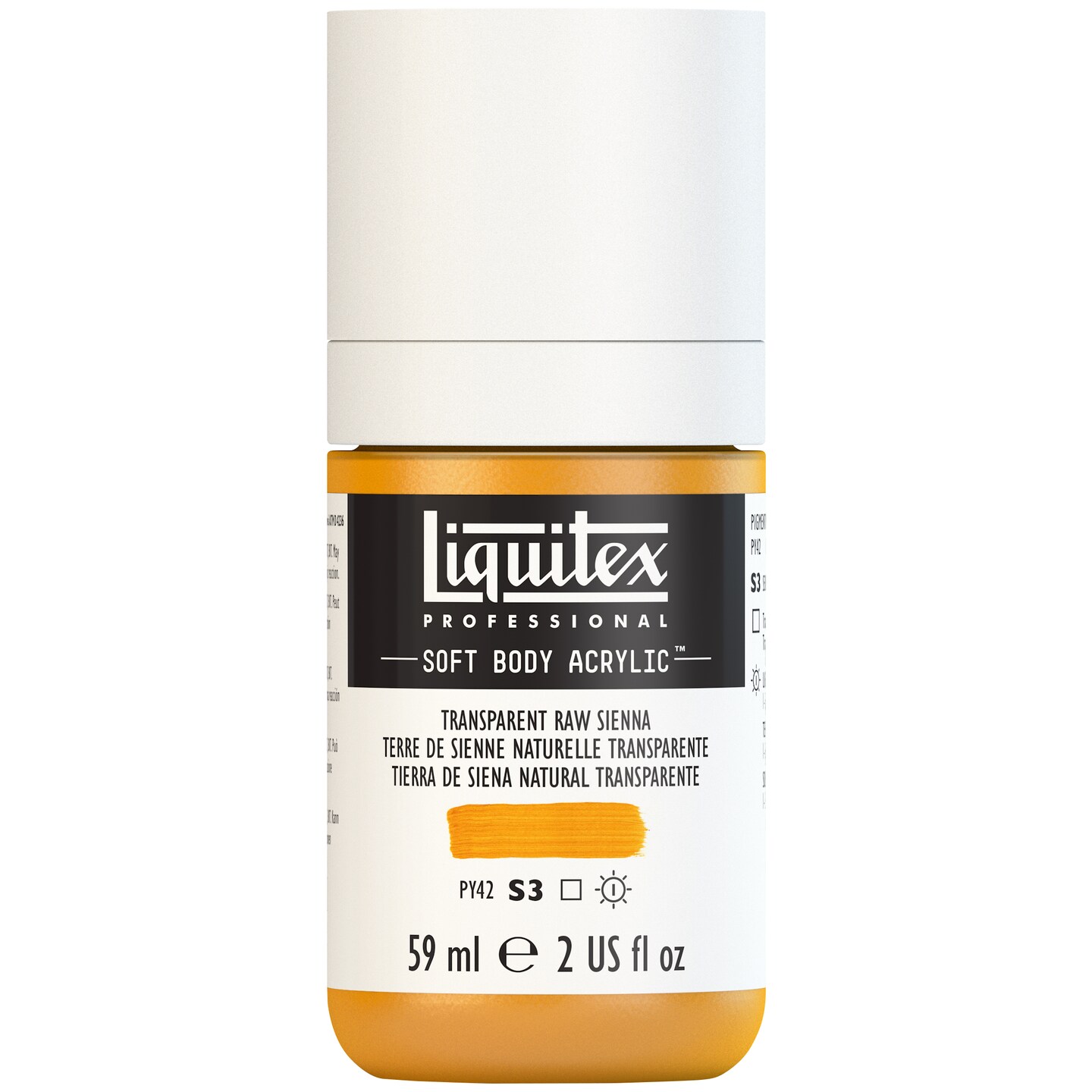 Liquitex Professional Soft Body Acrylic Paint, 2oz., Transparent Raw Sienna