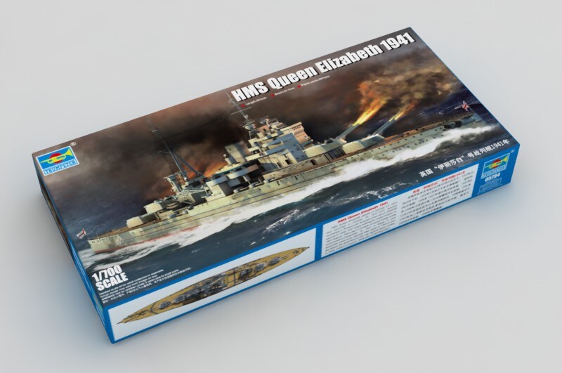 Trumpeter  1/700 HMS QUEEN ELIZABETH 1941 1/700 Plastic Model