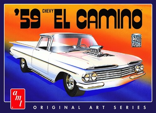 Round2 1/25 1959 Chevy El Camino Customizing Car Plastic Model
