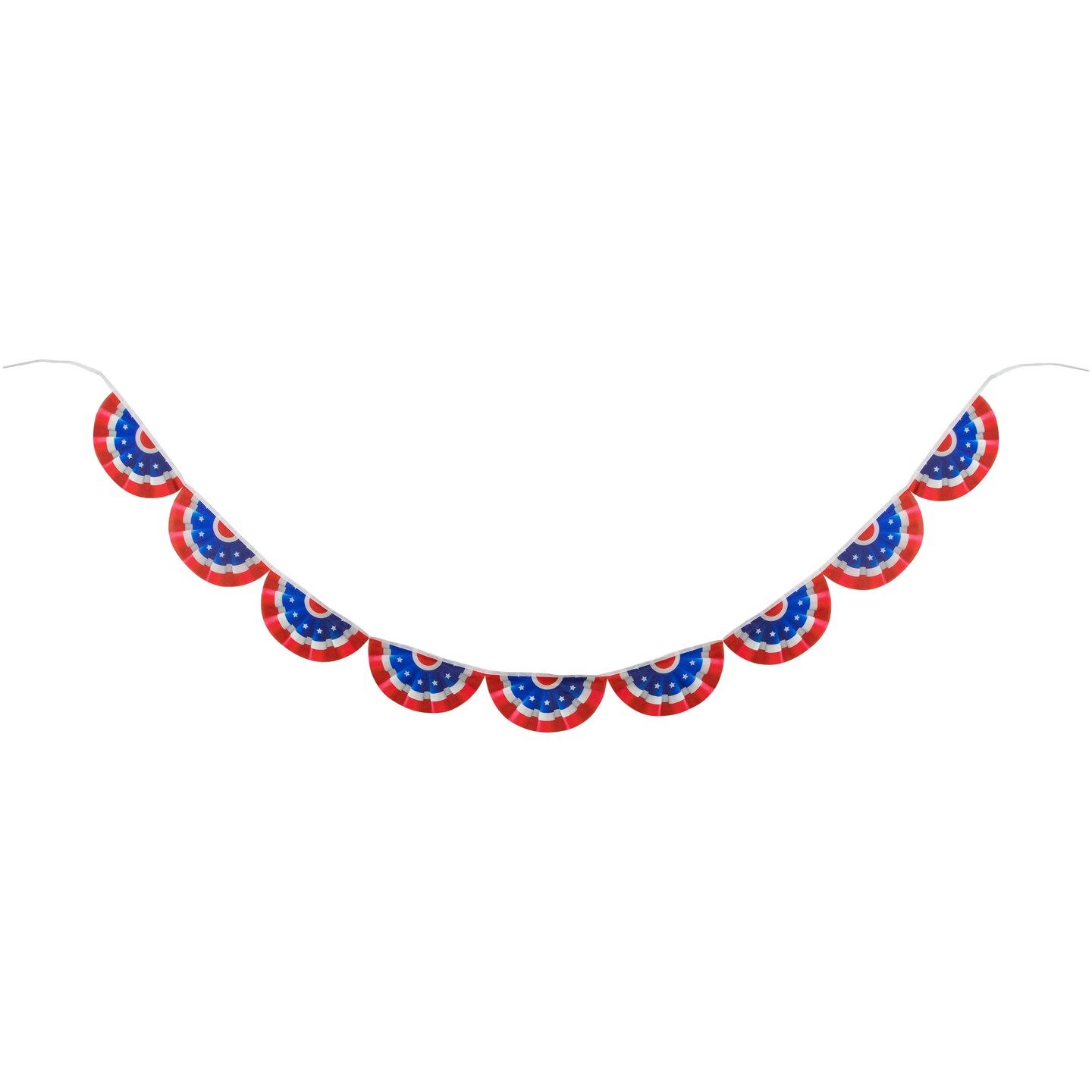 Northlight 9.75&#x27; Americana USA Flag Bunting Hanging Wall Banner
