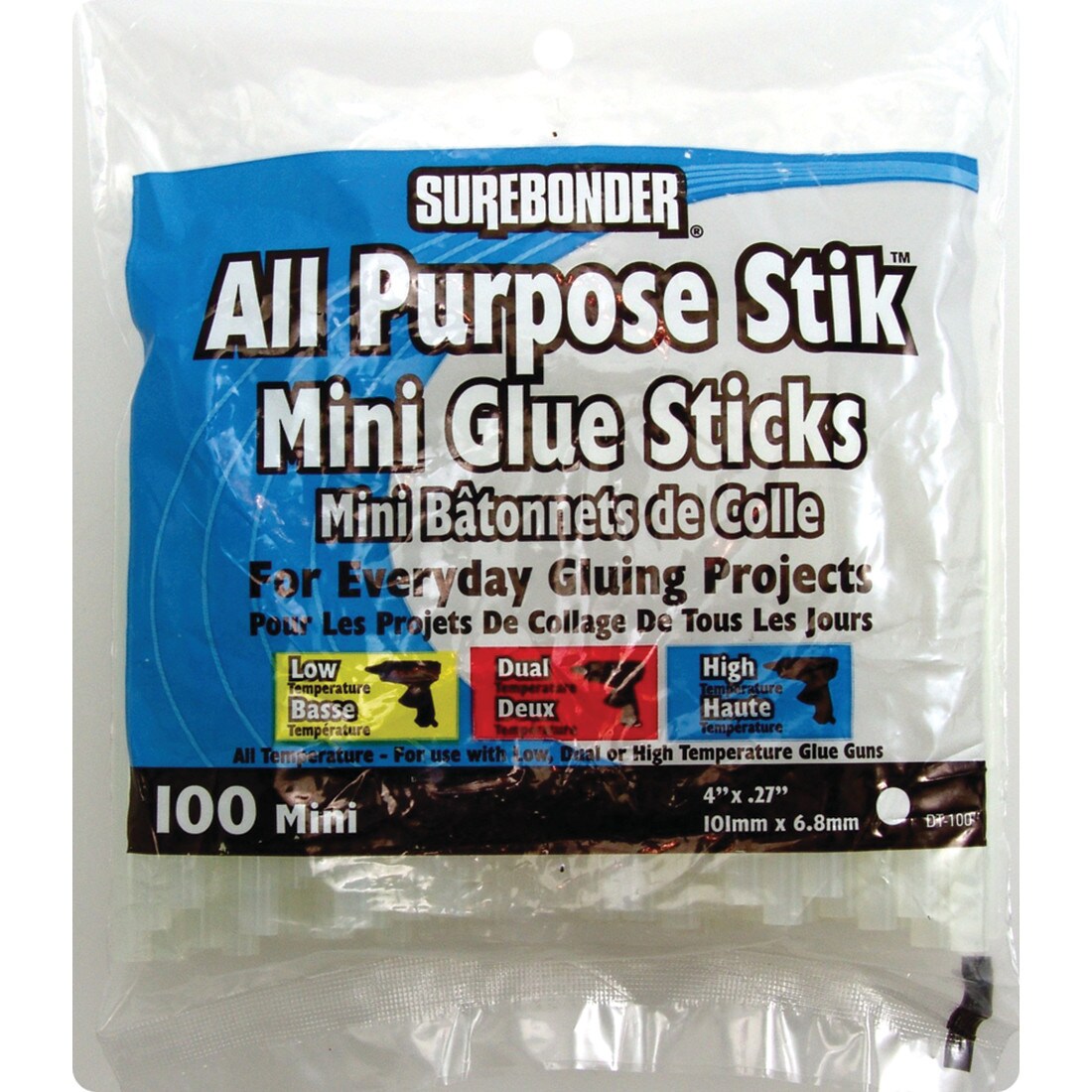 All Temperature Glue Sticks Mini 4in Diameter 12pk