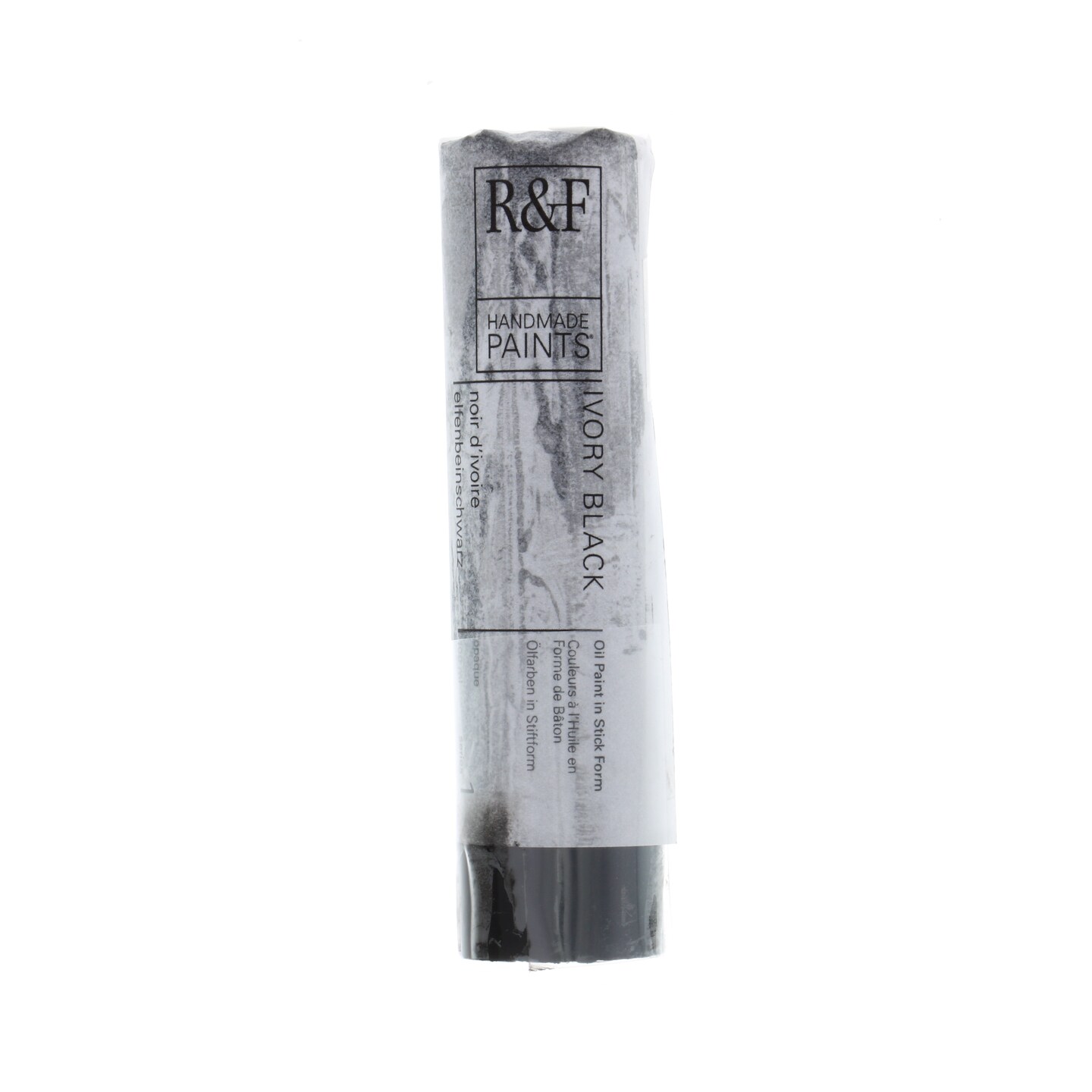 R&#x26;F Handmade Paints Pigment Stick, 100ml, Ivory Black
