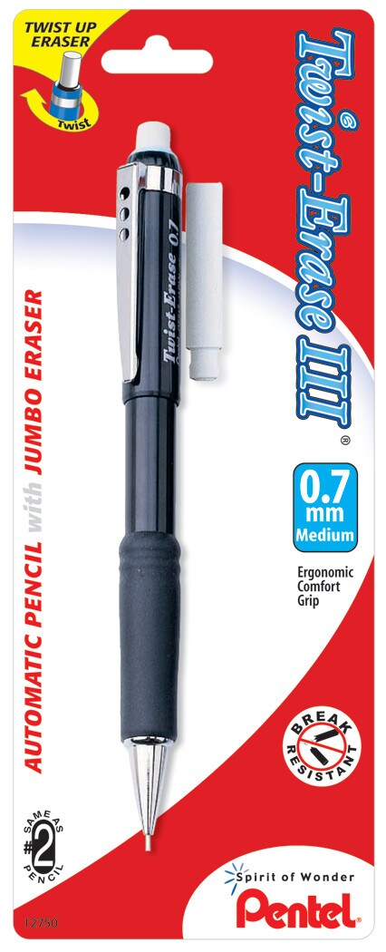 Pentel Twist-Erase III Mechanical Pencil, .7mm