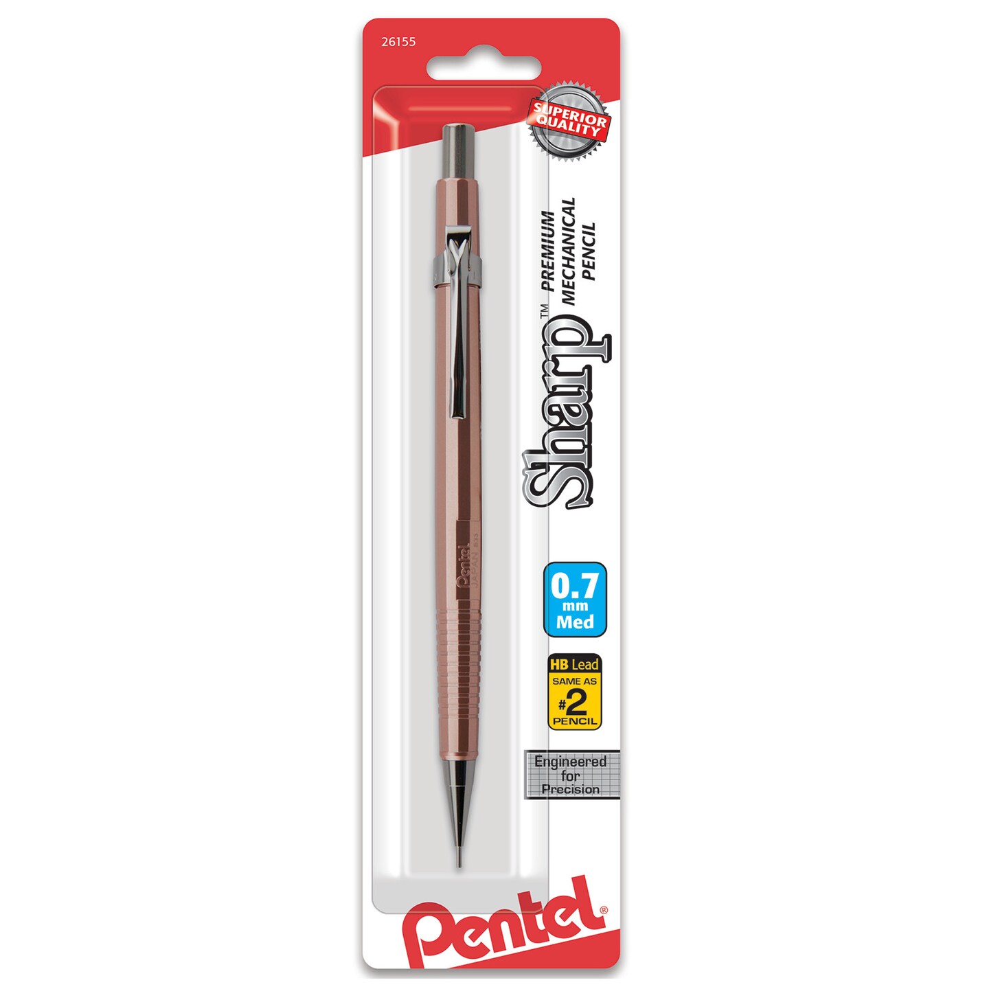 Pentel Sharp Mechanical Pencil, .7mm, Metallic Copper