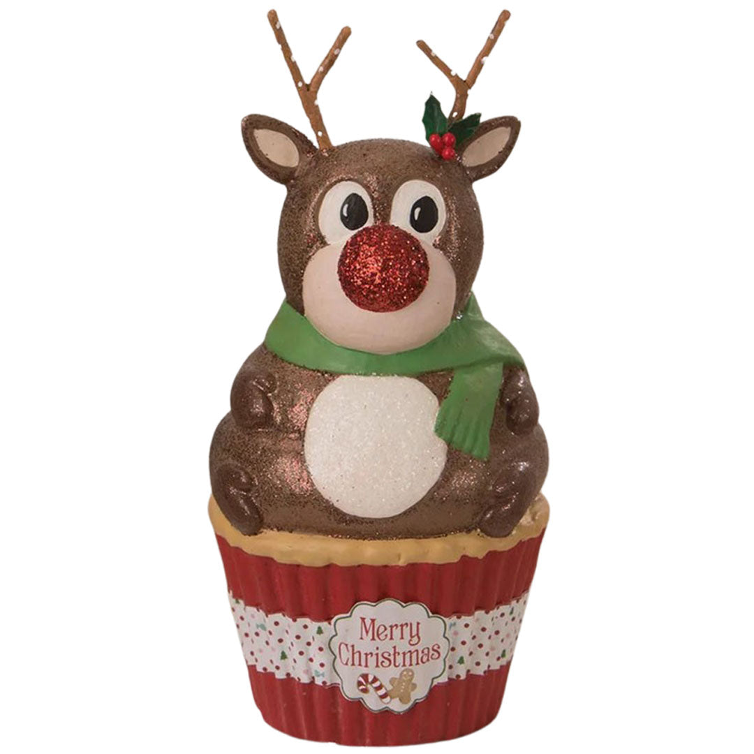 Rudolph Cupcake Container 6.5&#x22;