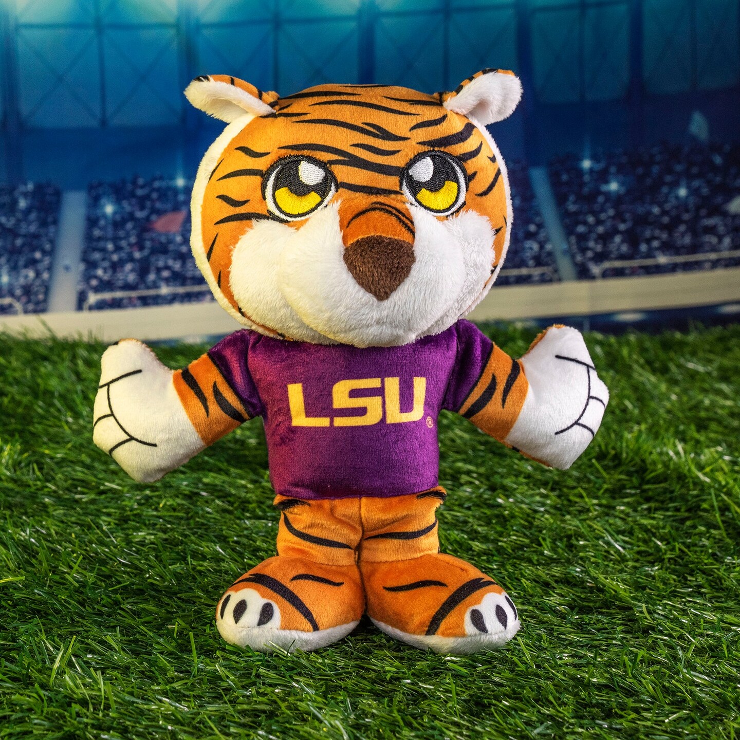 Bleacher Creatures LSU Mike the Tiger 8&#x22; Mascot Kuricha Sitting Plush