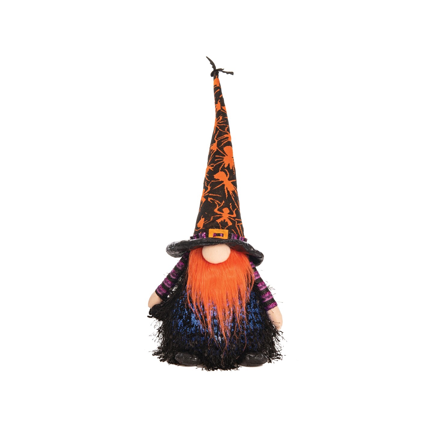 Orange Wizard Gnome w/LED Halloween Figure