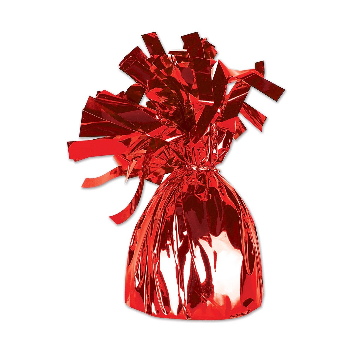 Beistle Club Pack of 12 Metallic Red Party Balloon Weight Birthday Centerpieces 6 oz