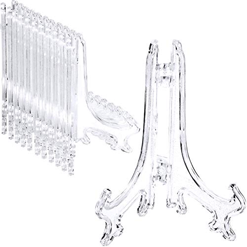 200 Pcs Easels Acrylic Plastic Easels for Display Clear Plastic