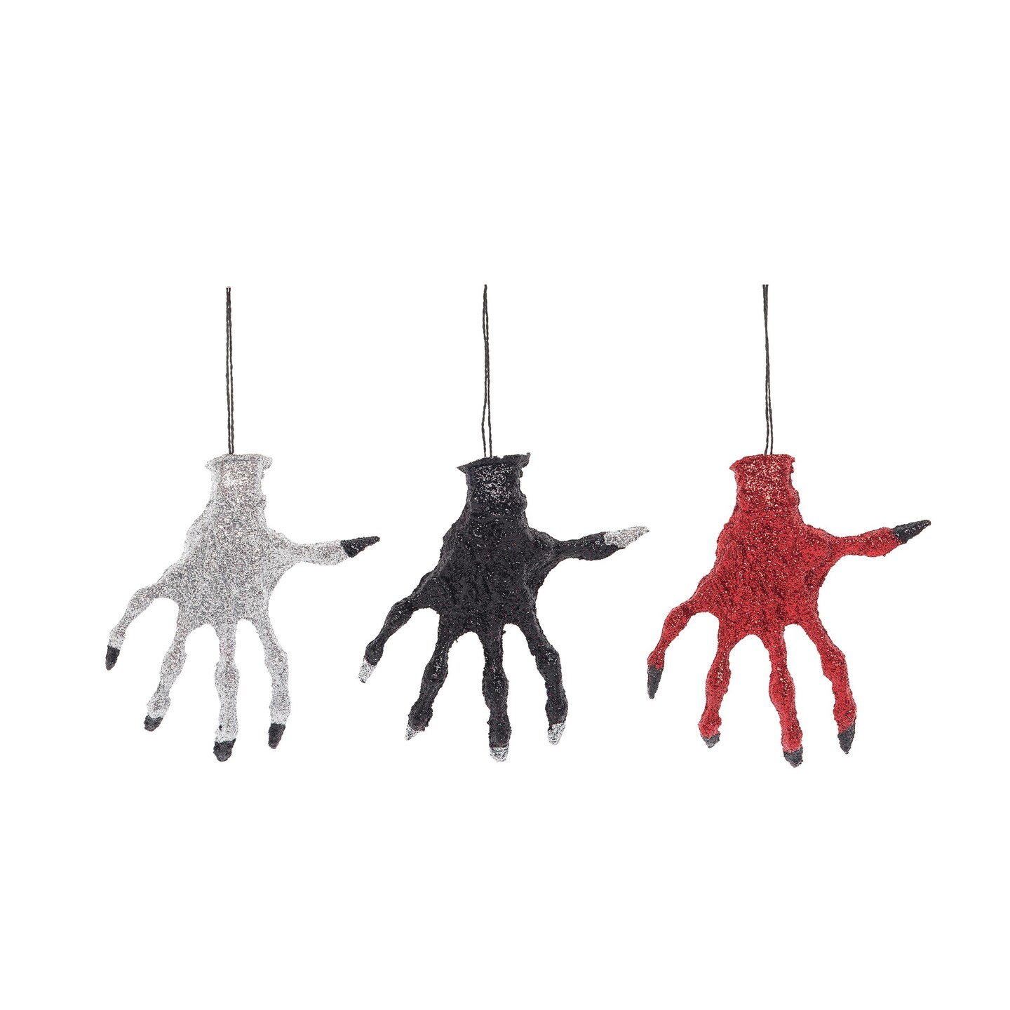 Vampire Claw Glitter Halloween Ornament A/3
