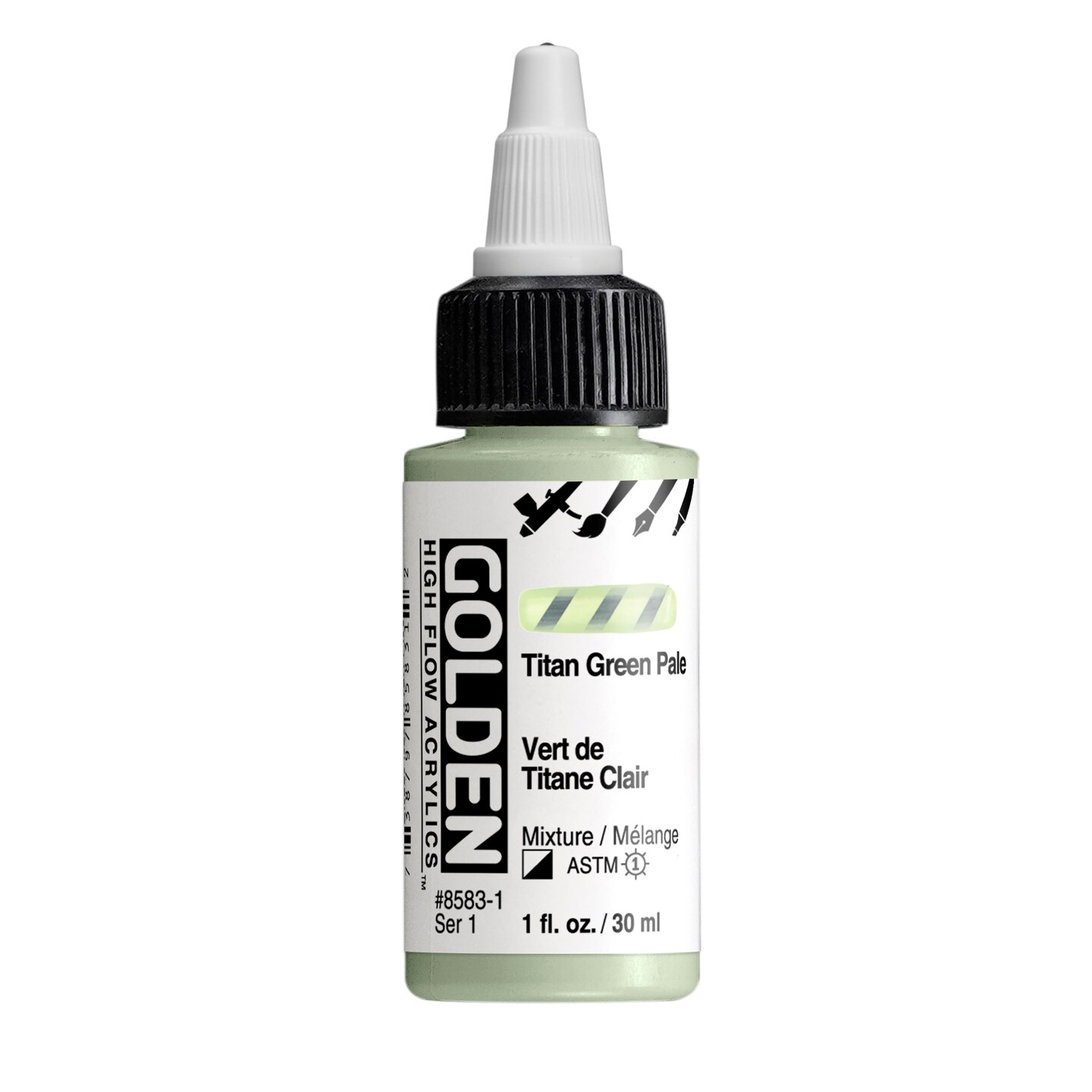 High Flow Acr Ttn Grn Pale 1Oz