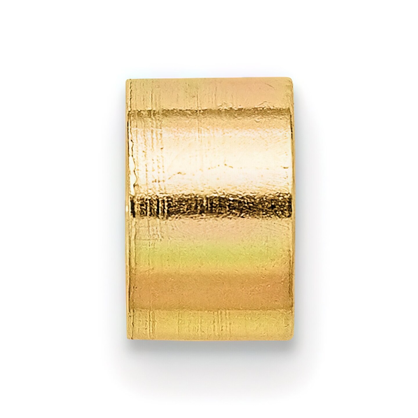 14K Gold Round Stone Seat Open Back Tube Bezel Setting (2.00 to 10.00mm)