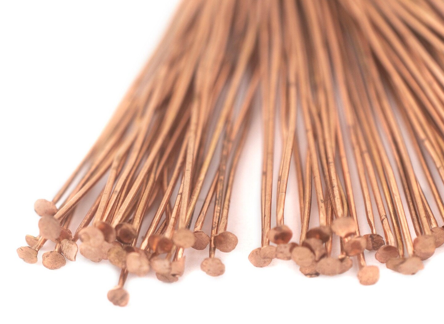 TheBeadChest Copper 21 Gauge 3 Inch Head Pins (Approx 100 pieces)