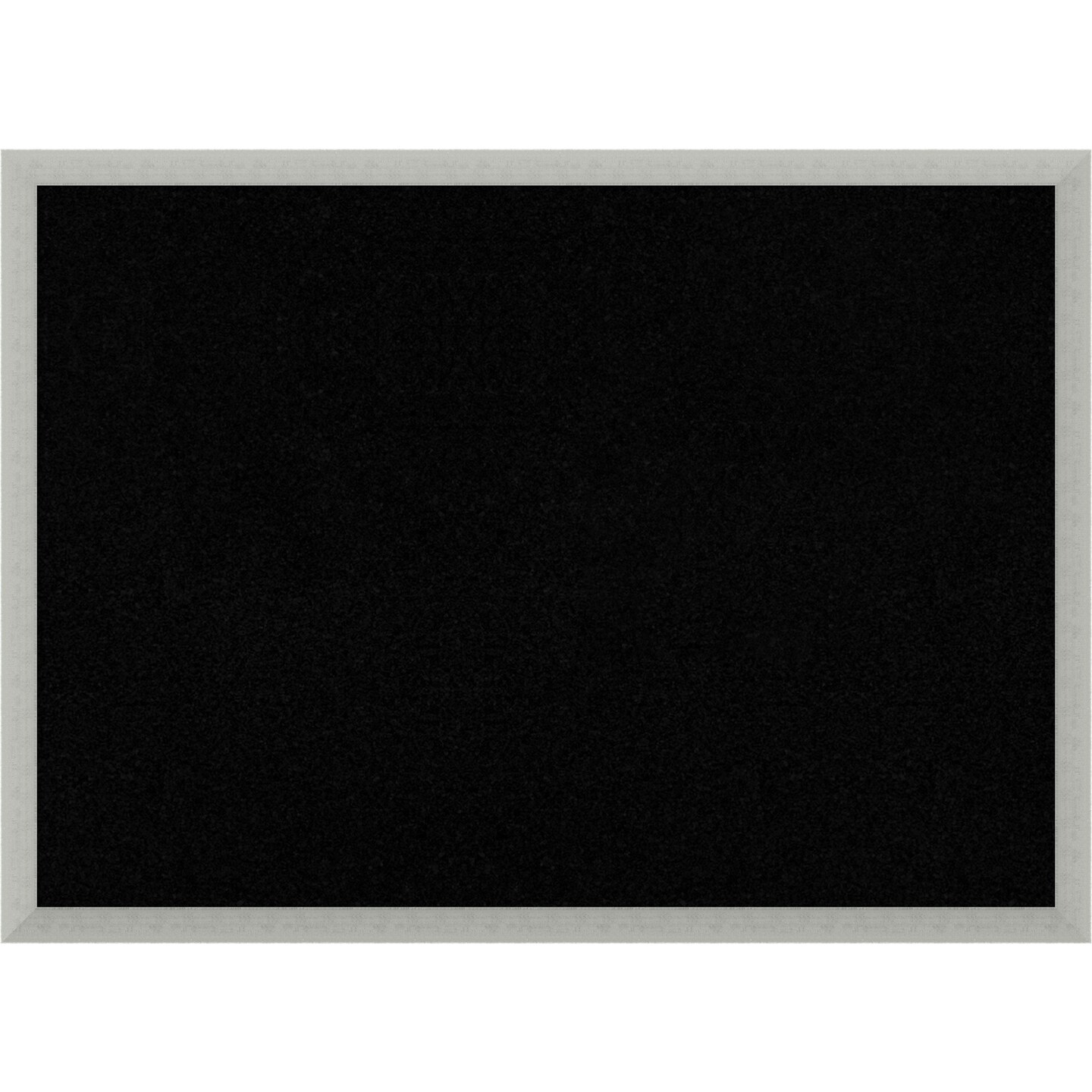 Silver Leaf Wood Framed Corkboard, Black Cork