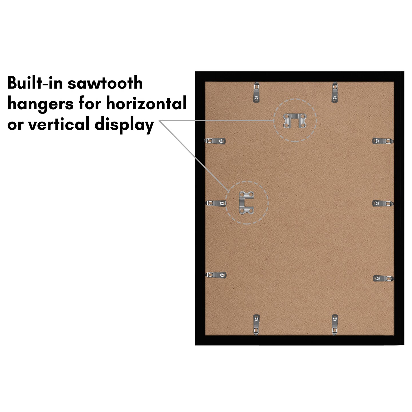 Americanflat Picture Frame Set with Mat - Set of 5 - Photo Frame Set of Five for Wall Display - Plexiglass Cover - Hanging Hardware