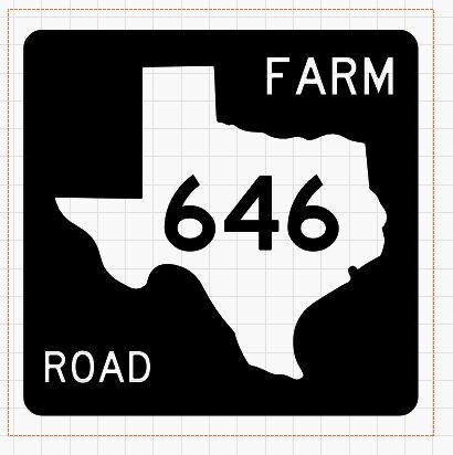 Texas Highway Sign, Texas Farm to Market, Texas Ranch Road, Laser Engraved, Ceramic Tile, Made in Texas, Highway Sign, Travel Highway Sign product 5