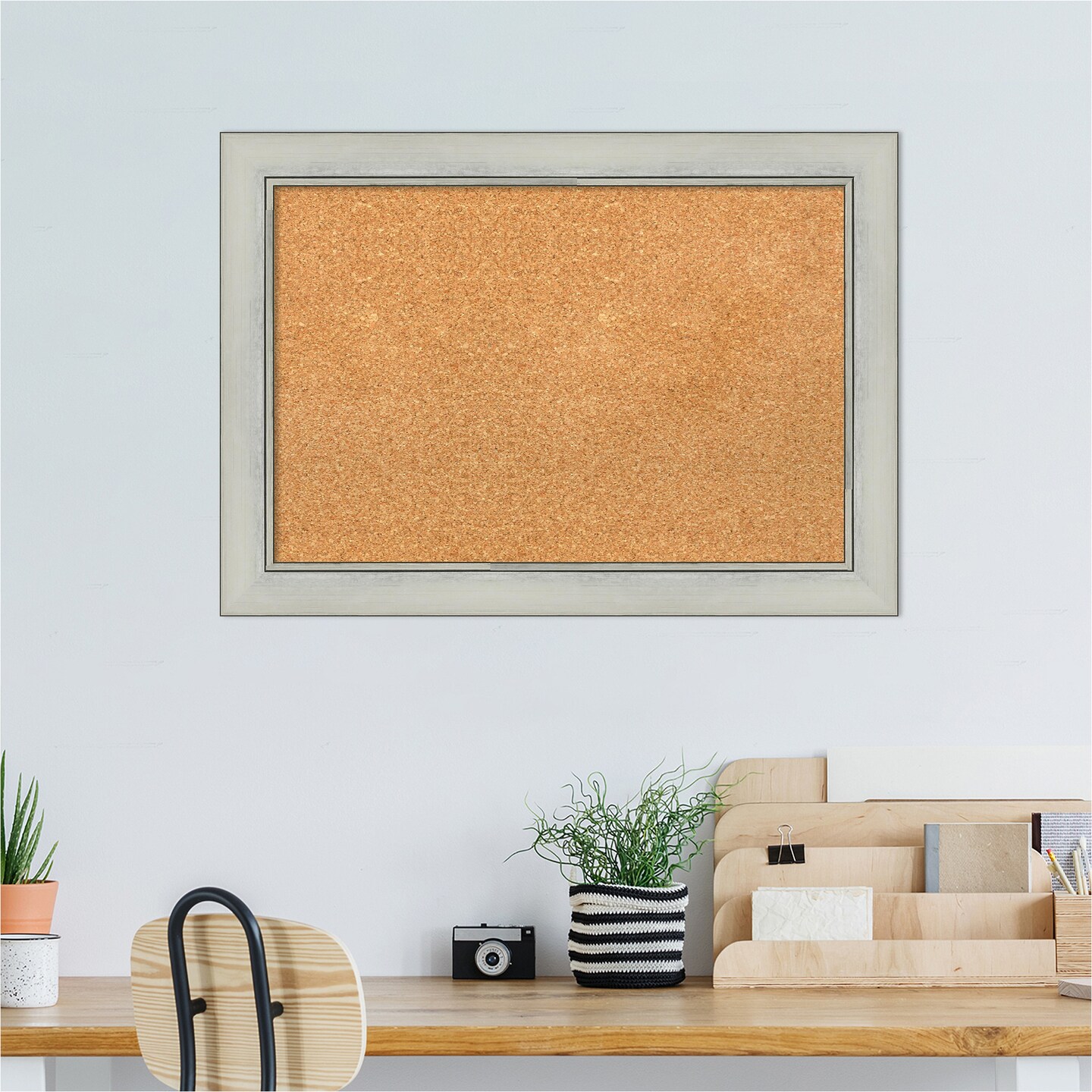 Flair Framed Corkboard, Natural Cork