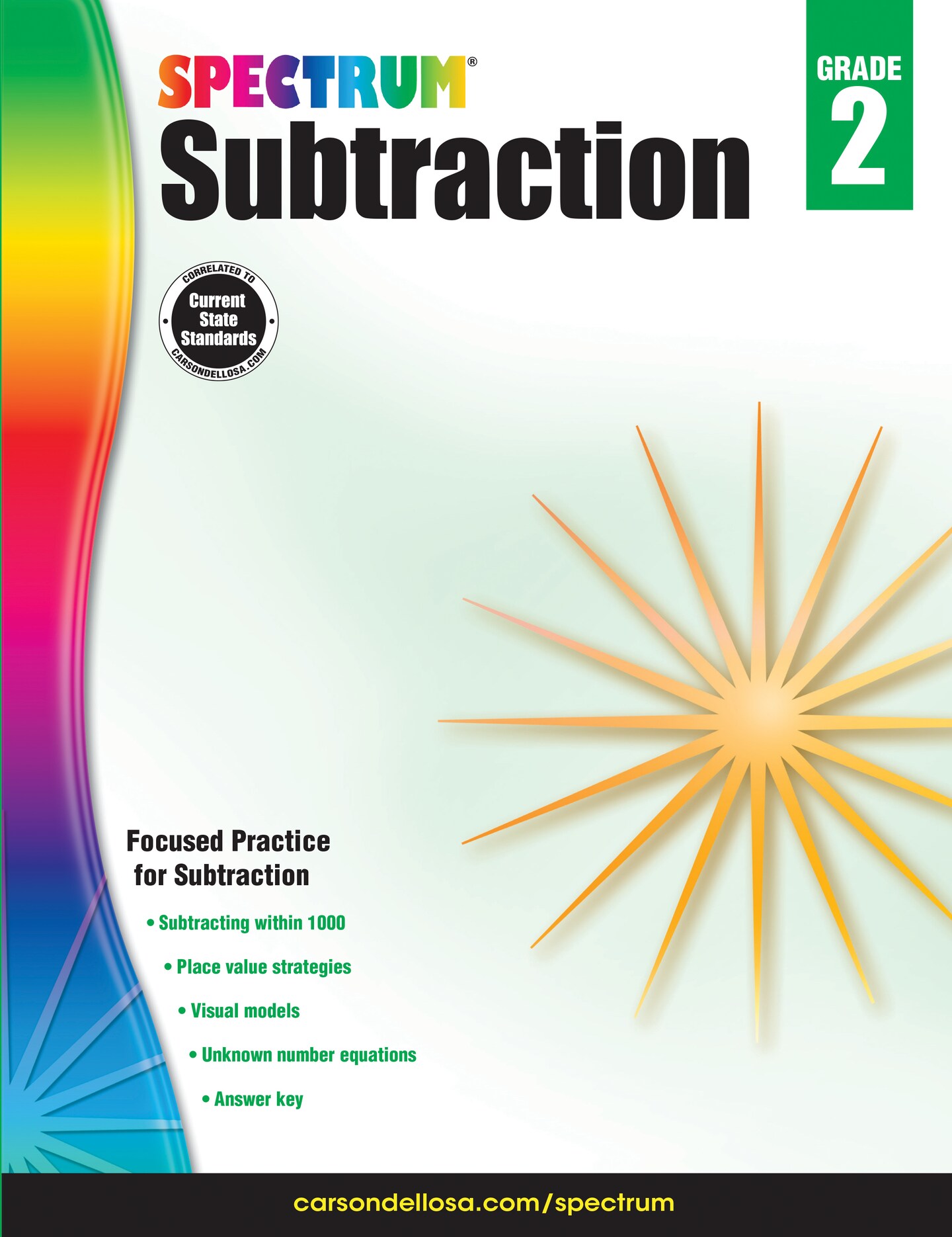 Spectrum - Subtraction, Grade 2 Workbook