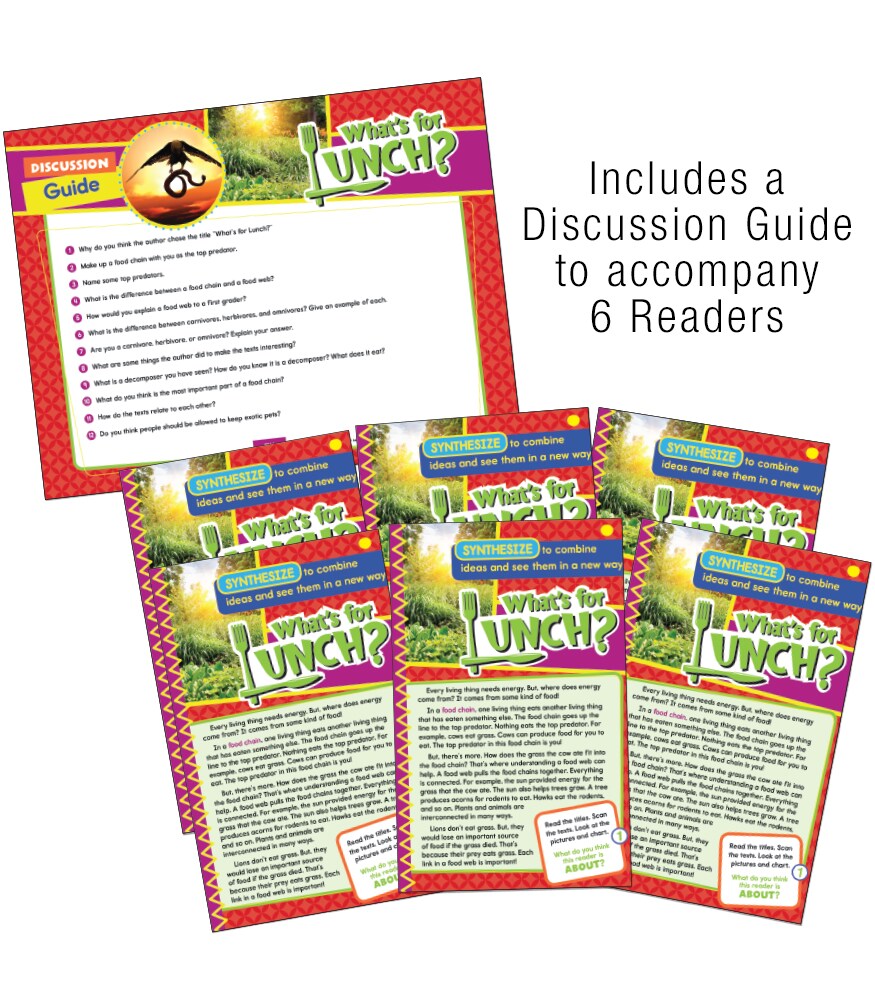 Carson Dellosa Ready to Go: Synthesize Guided Reading Set, Grades 3-4 Resource Book With 36 Nonfiction Leveled Readers, Discussion Guides, Prompts, and More