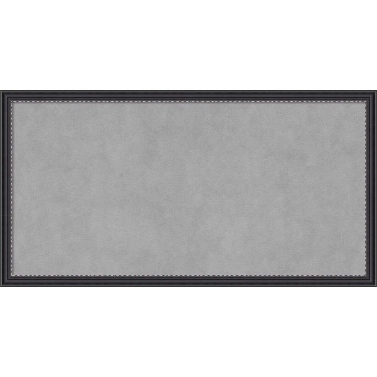 Stylish Black Narrow Wood Framed Magnetic Board