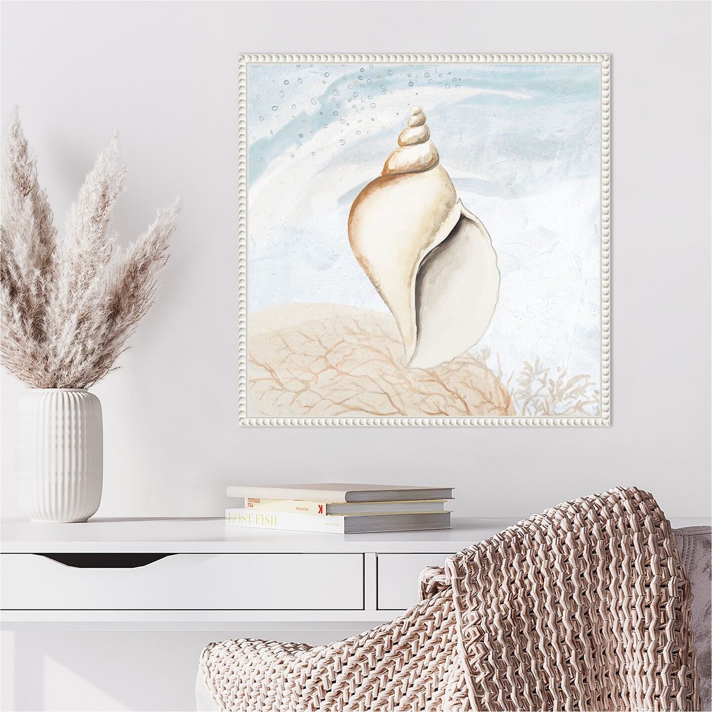 Ocean Oasis Tropical Seashell I by Patricia Pinto Framed Canvas Wall Art
