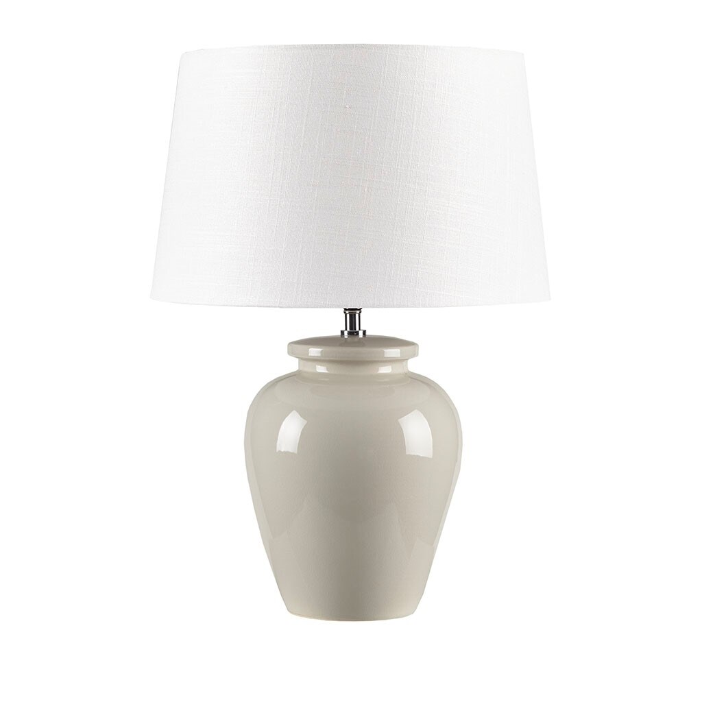 Gracie Mills Lizeth Round Ceramic Base Table Lamp - Grace-14417