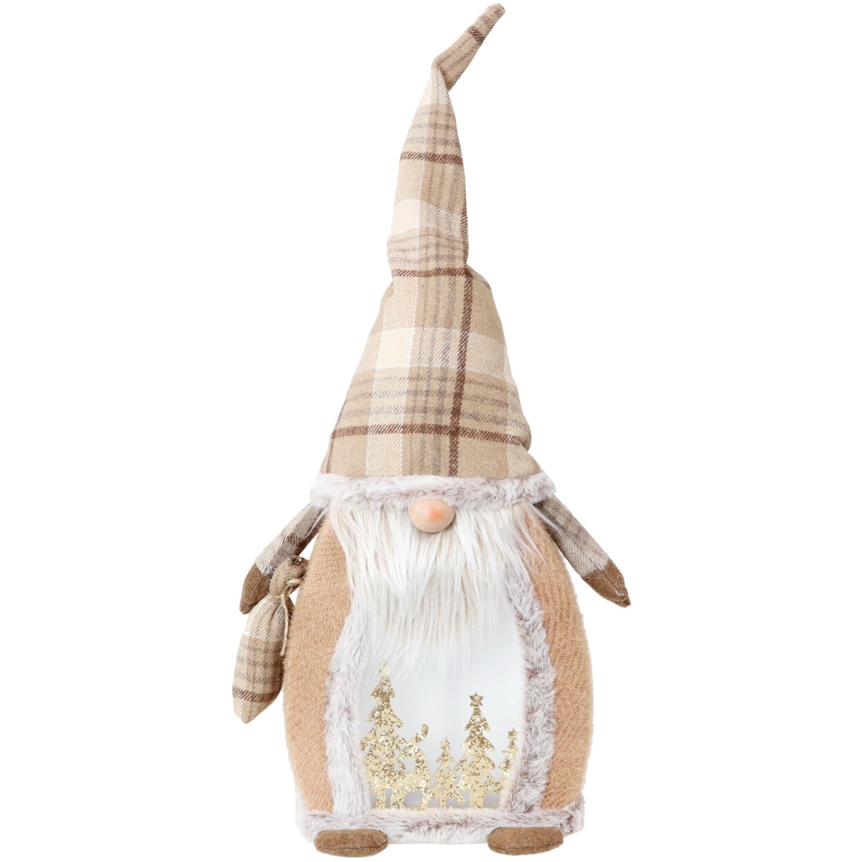 Sunnydaze   Glowing Gnome Indoor Pre-Lit LED Holiday Decoration - 25 in