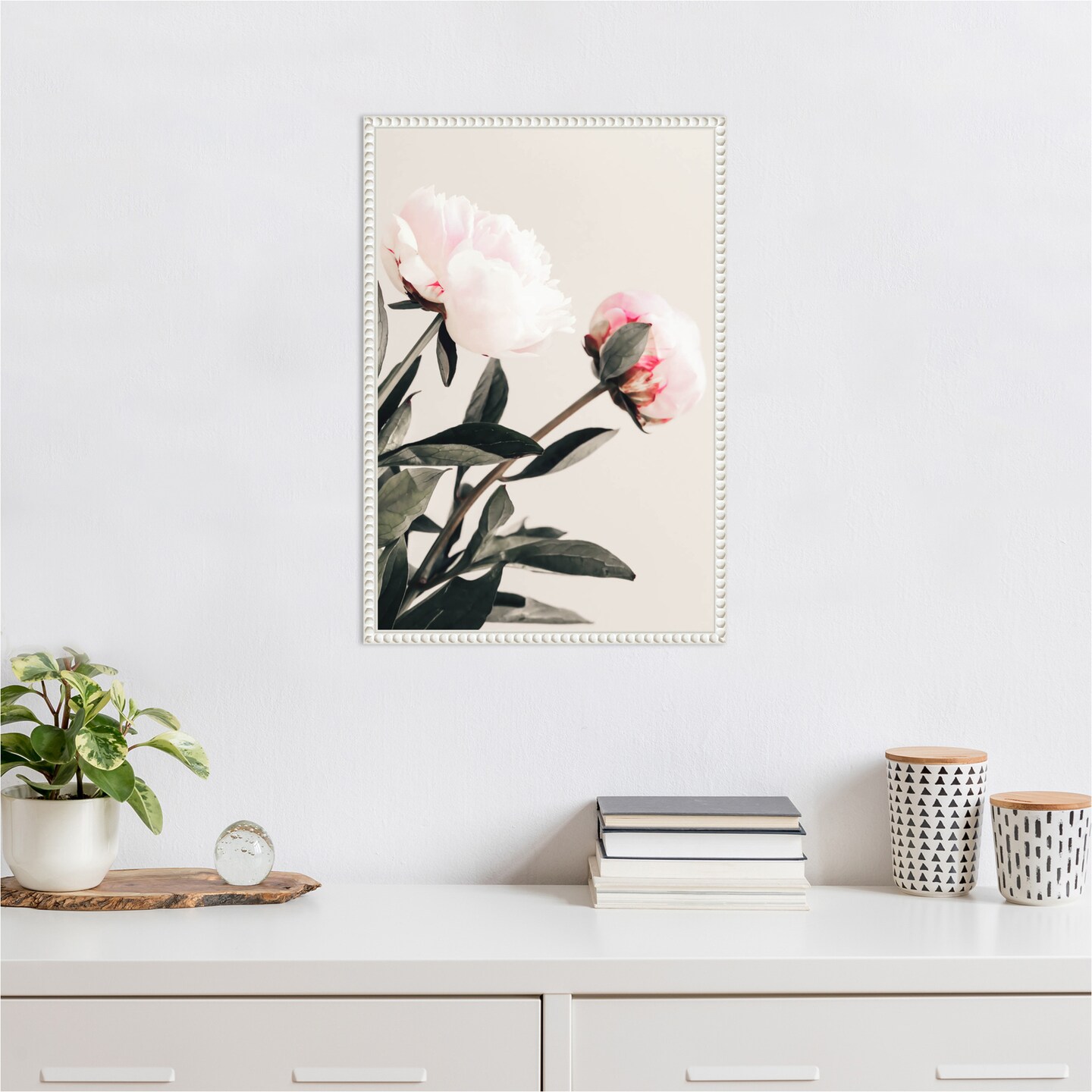 Peony 23 by Pictufy Studio III Framed Canvas Wall Art