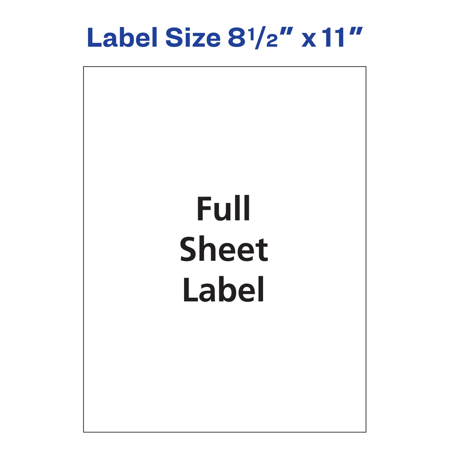 Avery White Shipping Labels, Permanent Adhesive, 8-1/2&#x22; x 11&#x22;, 20 Labels (8255)