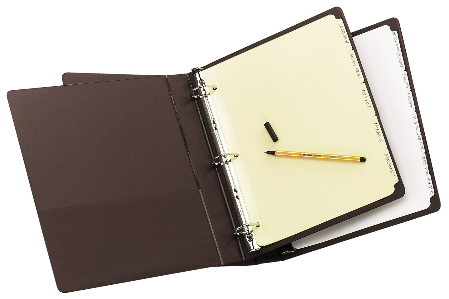 Avery Plain Tab Write &#x26; Erase Dividers, 5 Tabs, Buff, 36 Sets (11501)
