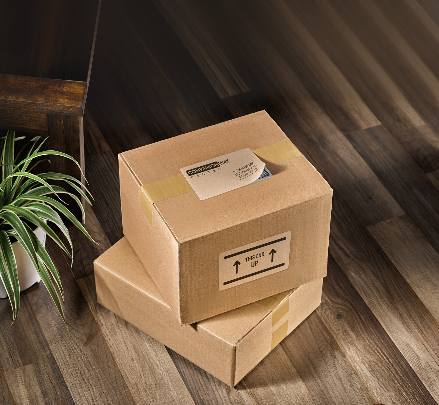 Avery Shipping Labels, Permanent Adhesive, Kraft Brown, 2&#x22; x 4&#x22;, 250 Labels (5784)