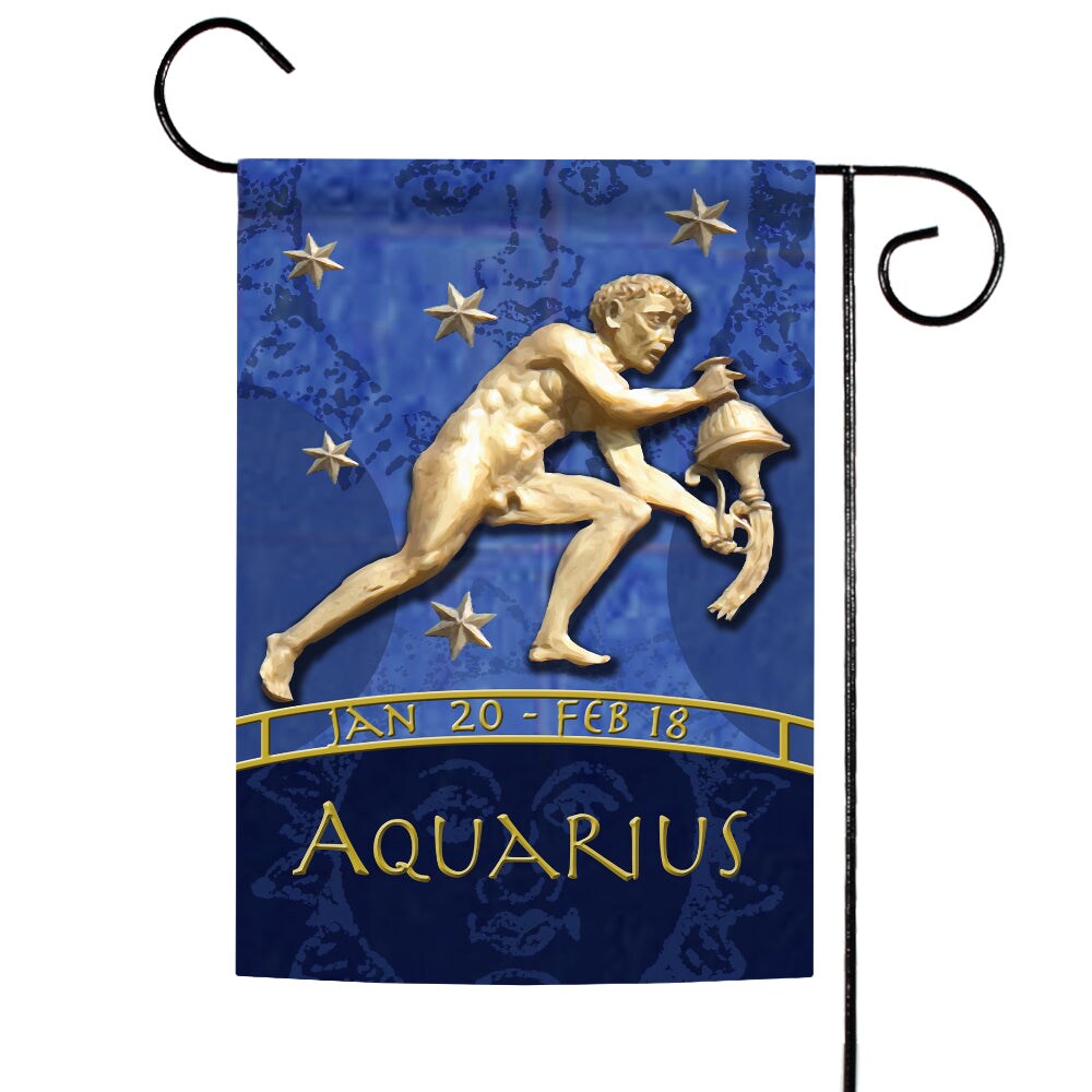 Zodiac-Aquarius Decorative Aquarius Flag