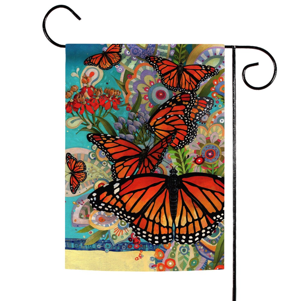 Monarch Madness Decorative Butterfly Flag