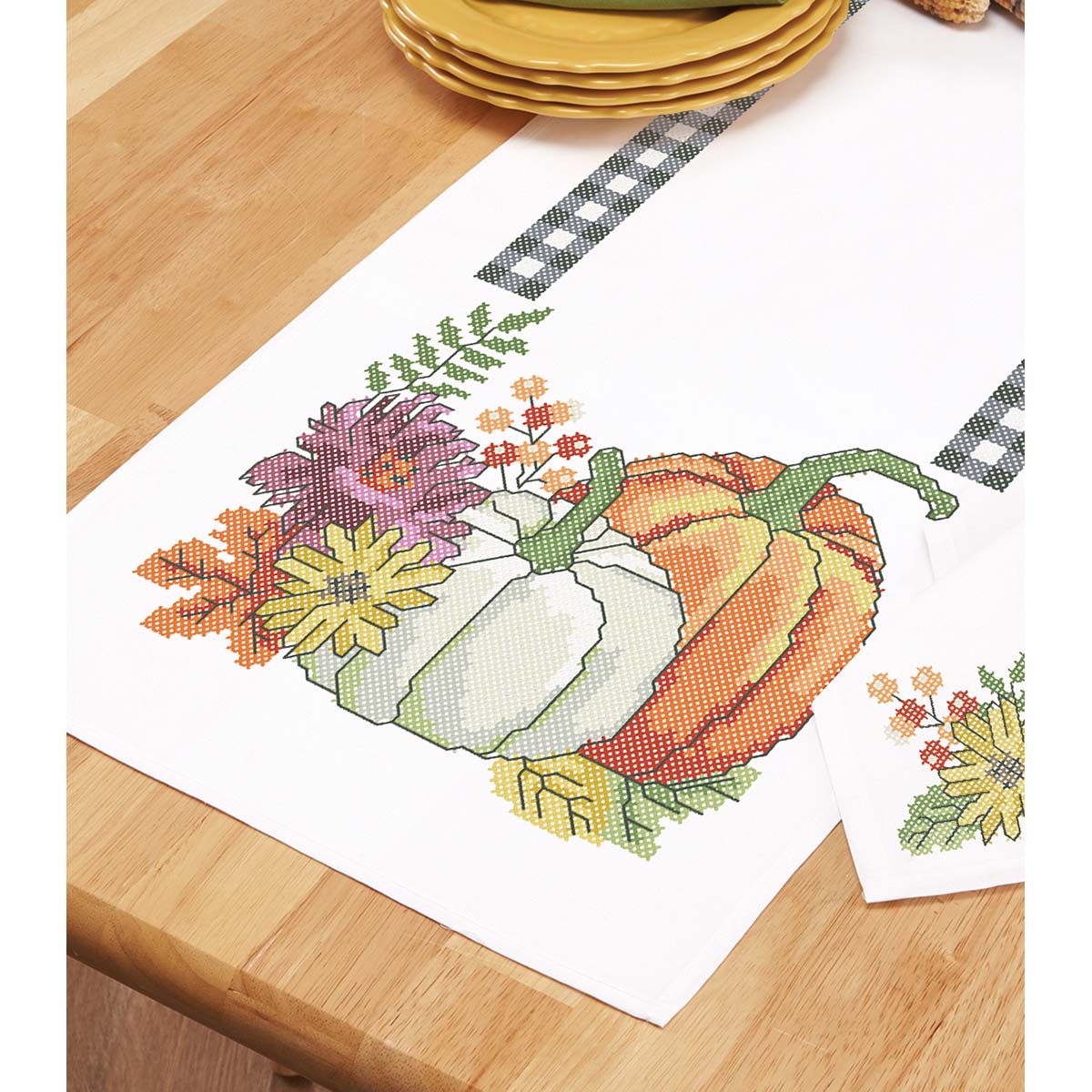 Herrschners Fall Blessings Table Runner Stamped Cross-Stitch | Michaels