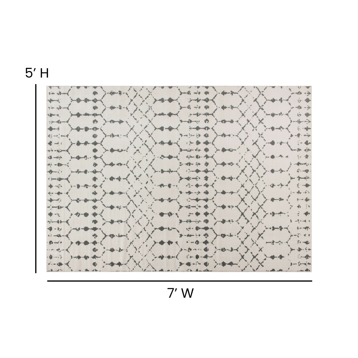 Masada Rugs Geometric Bohemian Low Pile Area Rug