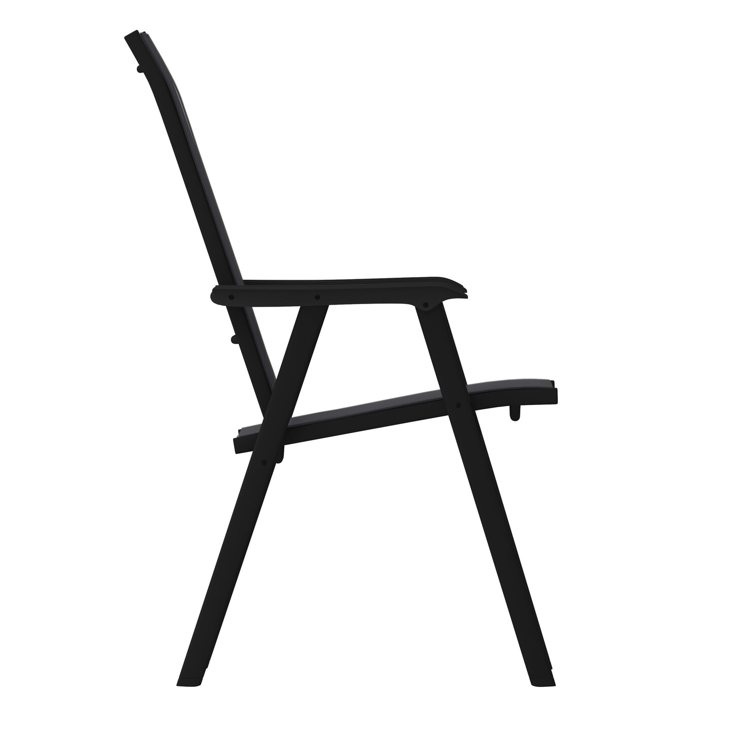 Emma and Oliver Outdoor Folding Patio Sling Chair / Portable Chair (2 Pack)