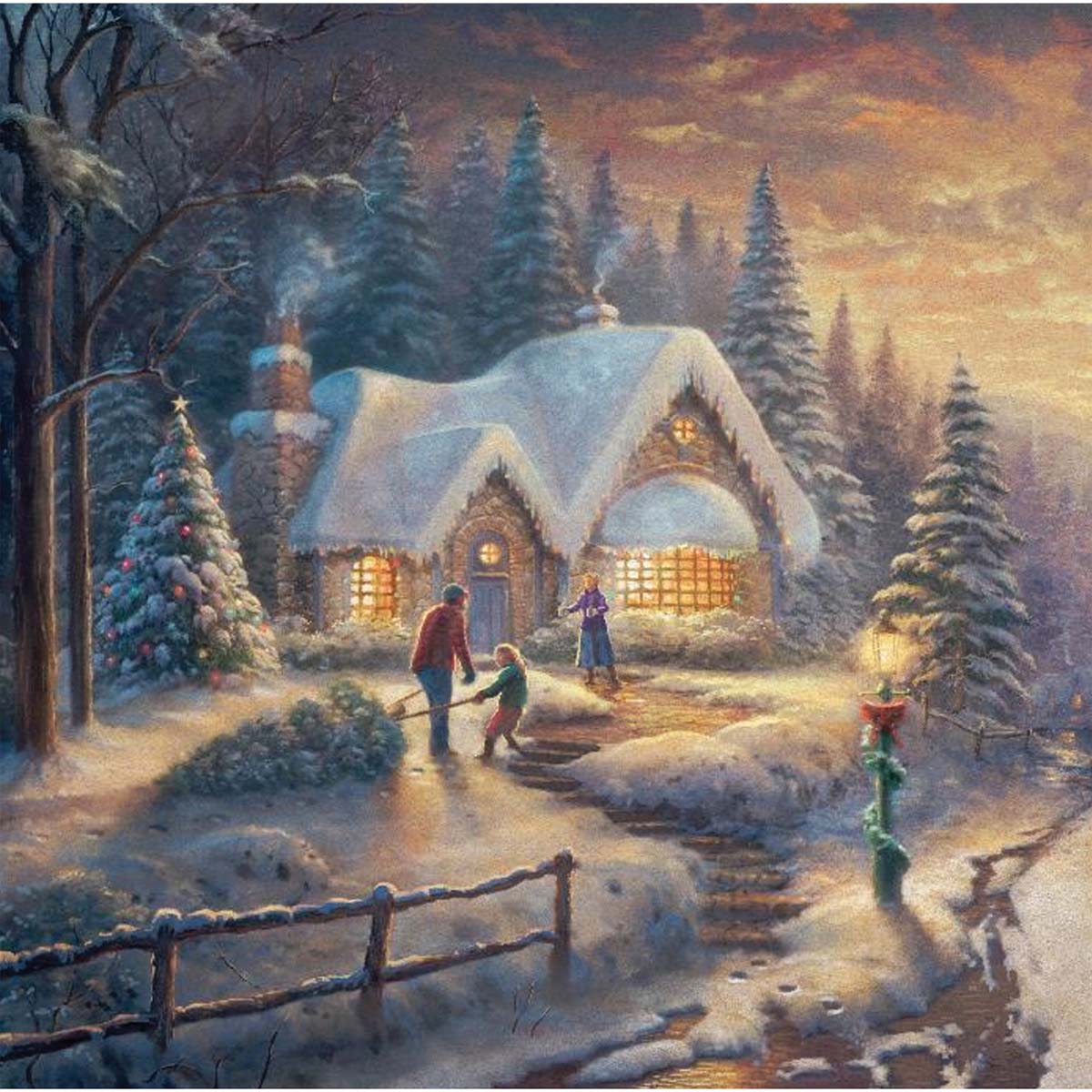 Holiday Stroll Paint by Numbers Framed Kit 40x50cm – Craft Buddy