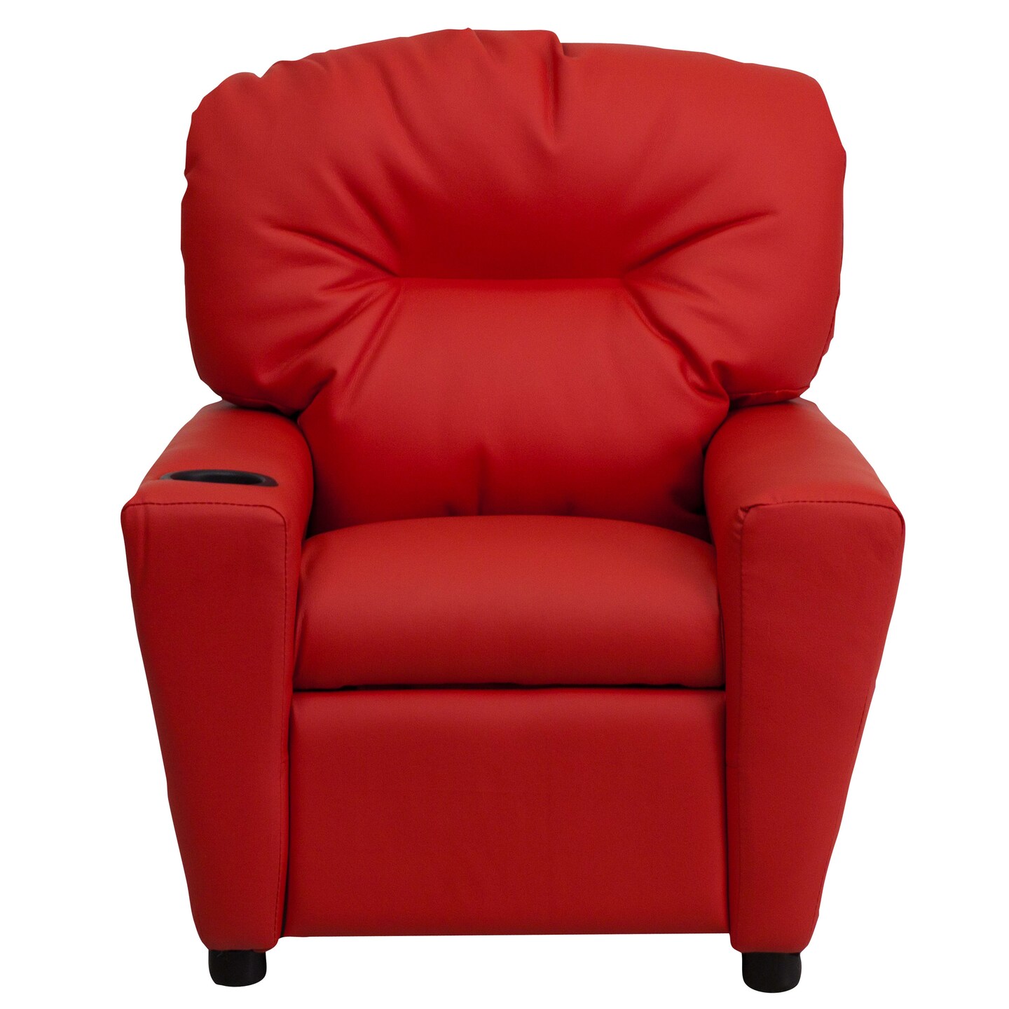 Emma and Oliver Contemporary Kids Recliner with Cup Holder