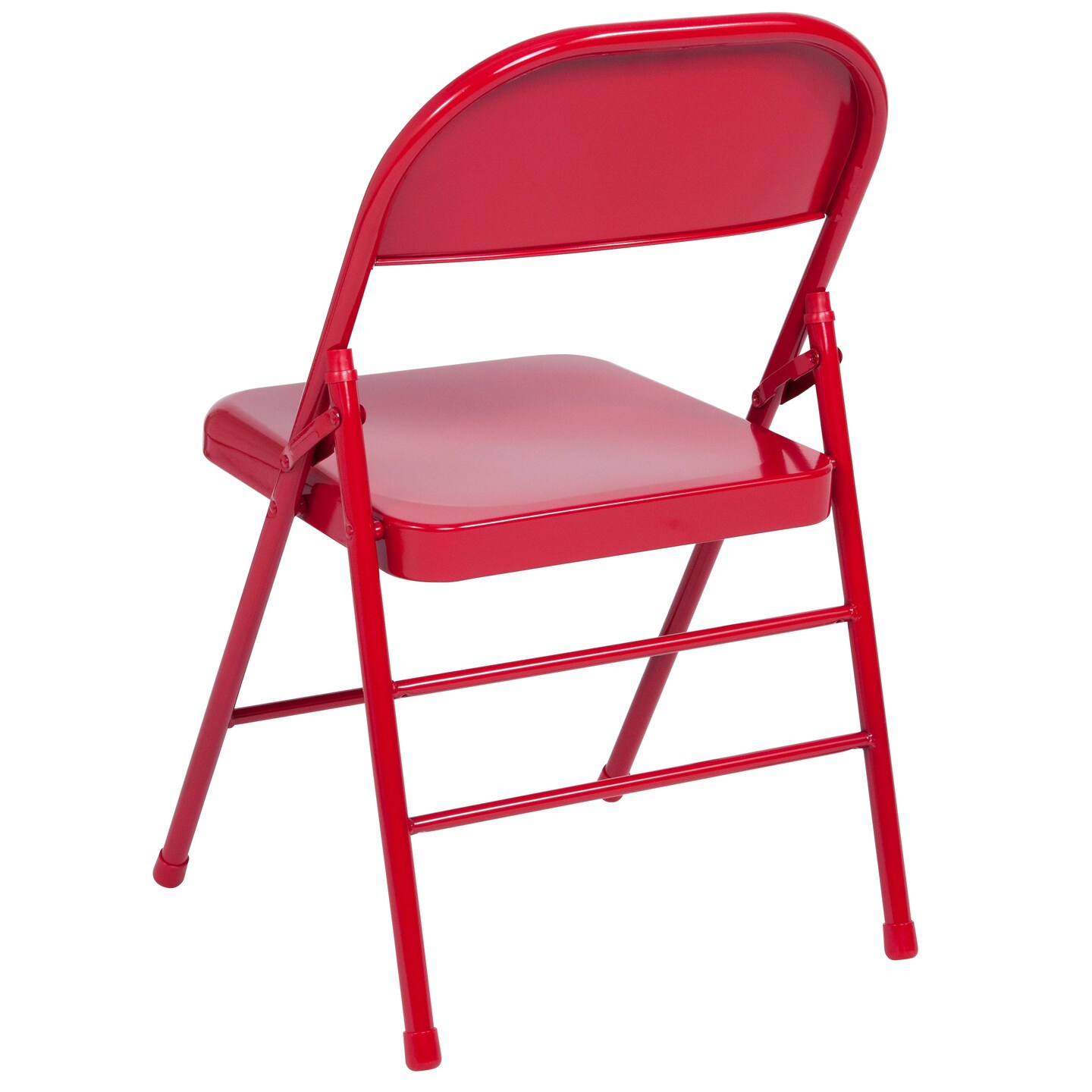 Emma and Oliver 2 Pack Home &#x26; Office Portable Party Events Steel Metal Folding Chair