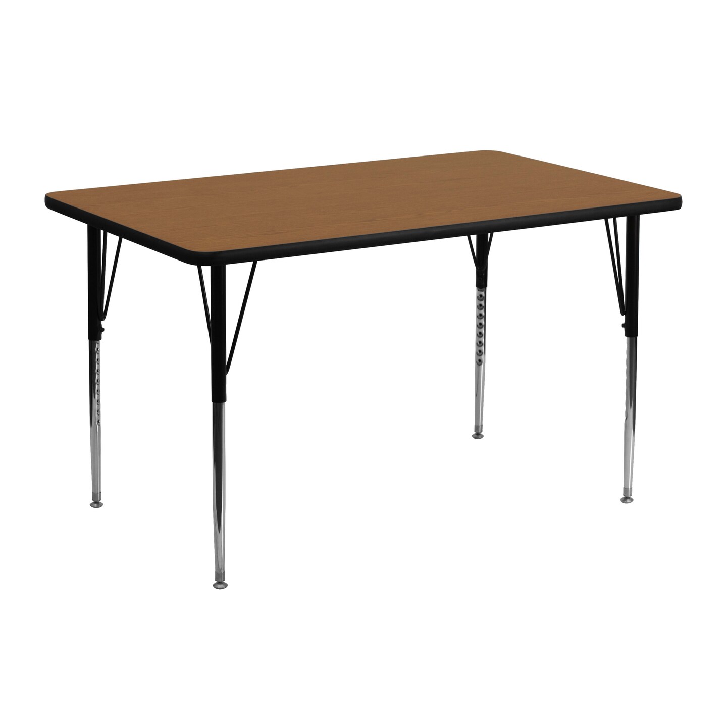 Emma and Oliver 24x48 Rectangle Laminate Adjustable Activity Table