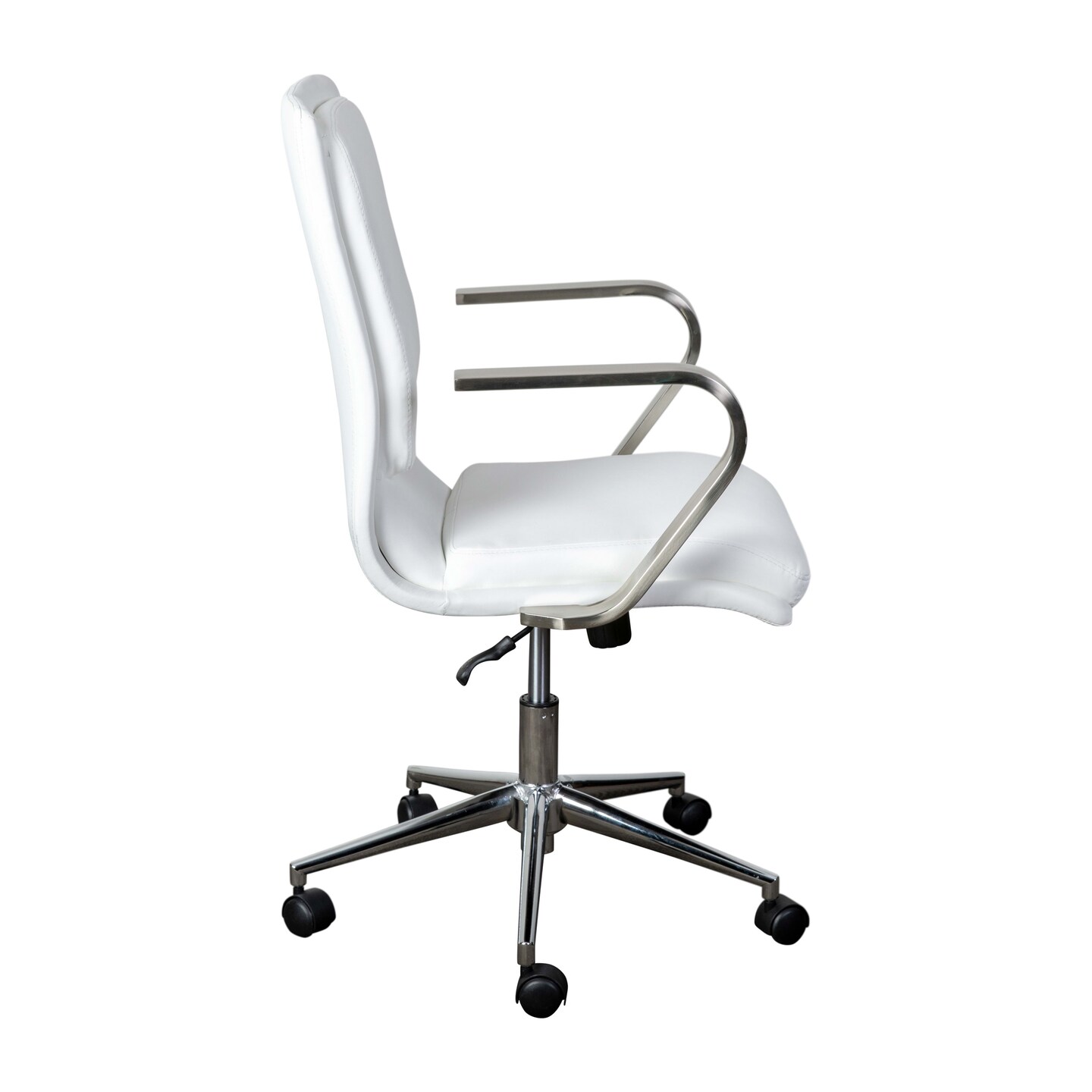 Merrick Lane Artemis Mid-Back Home Office Chair with Armrests, Height Adjustable Swivel Seat and Five Star Base