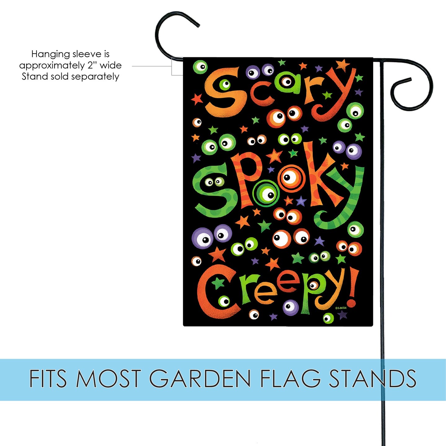 Scary Spooky Creepy Decorative Halloween Flag