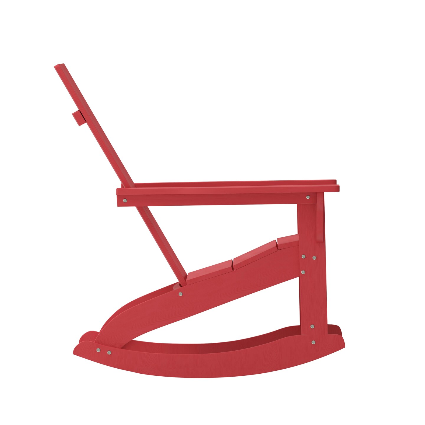 Merrick Lane Wellington UV Treated All-Weather Polyresin Adirondack Rocking Chair for Patio, Sunroom, Deck and More