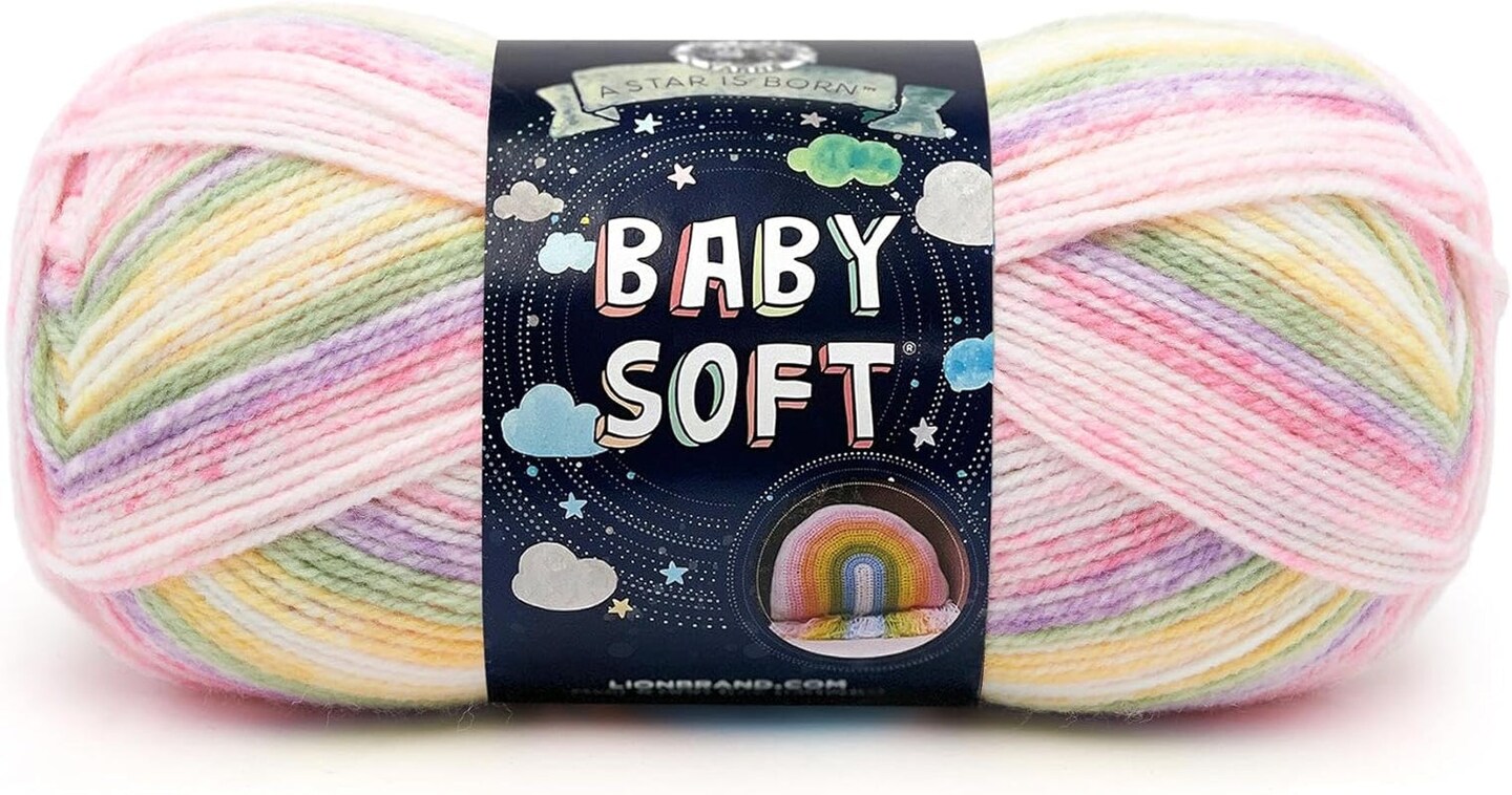 (1 Skein) Babysoft Yarn, White