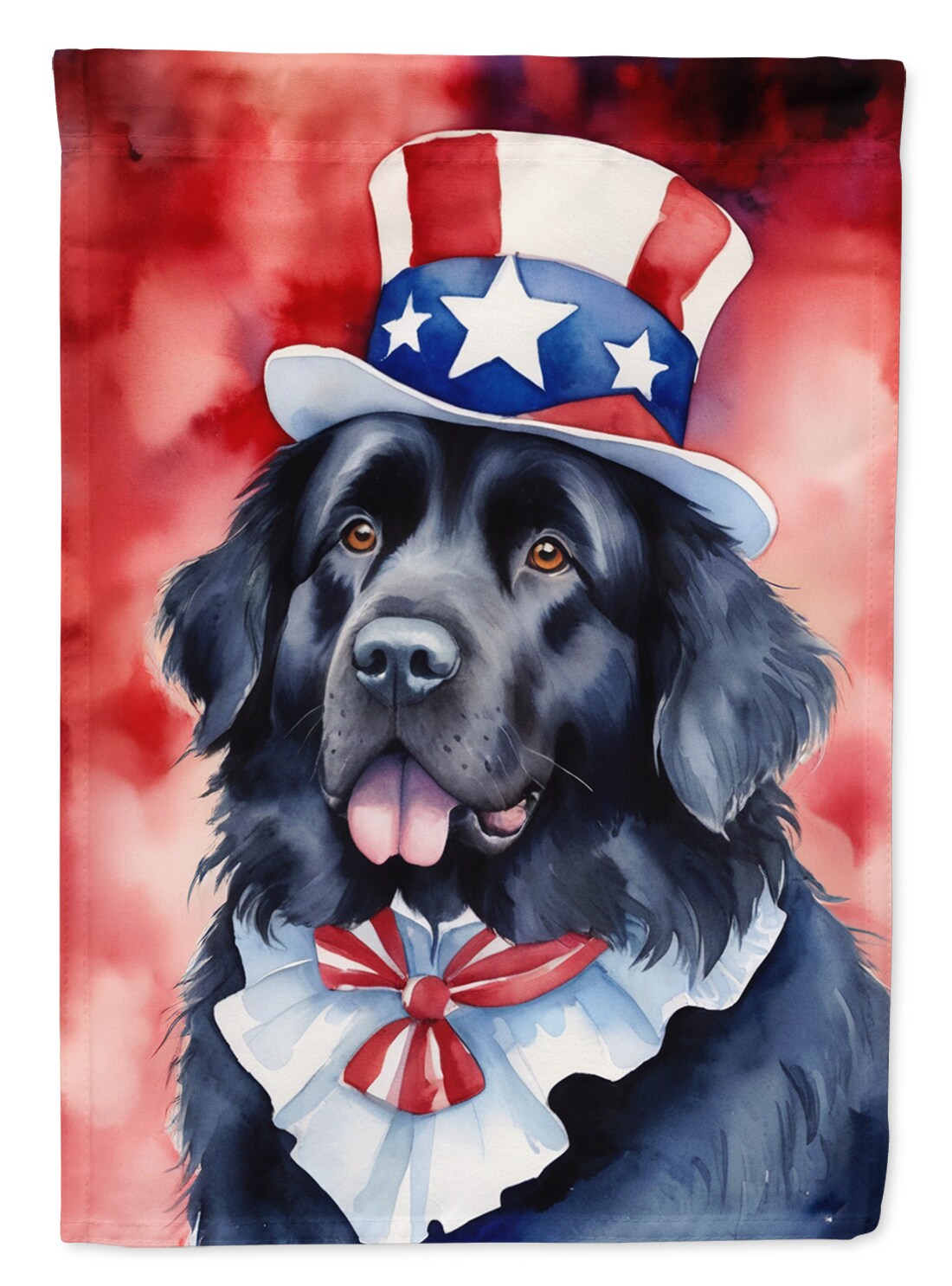Caroline&#x27;s Treasures Newfoundland Patriotic American House Flag