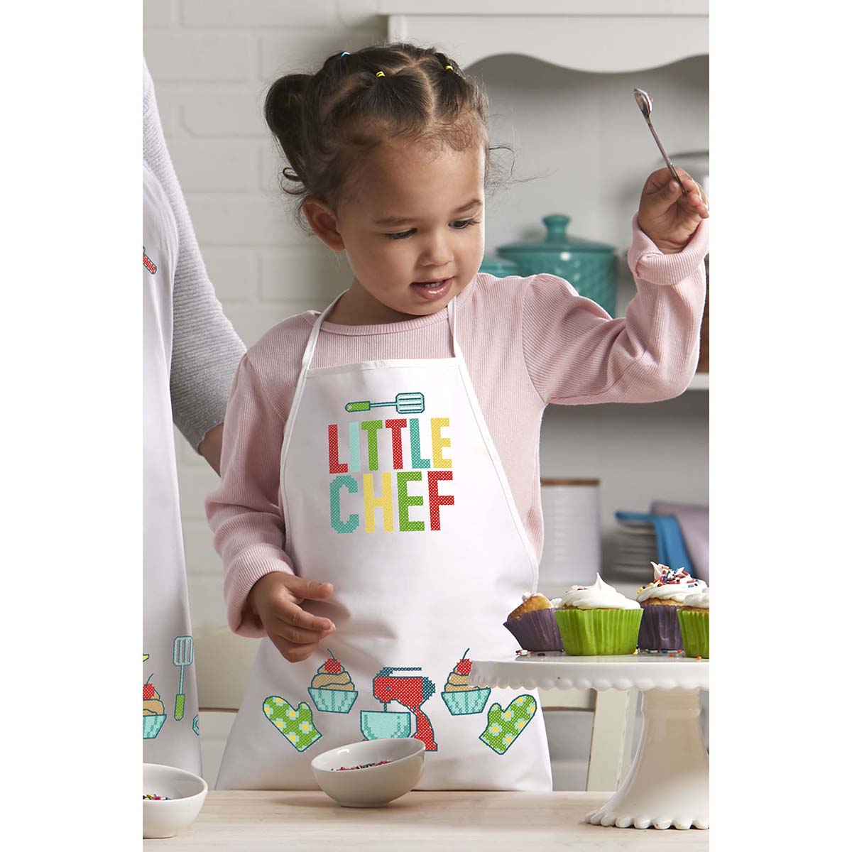 Herrschners Little Chef Apron Stamped CrossStitch Michaels
